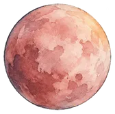 玫瑰色的小水彩星球